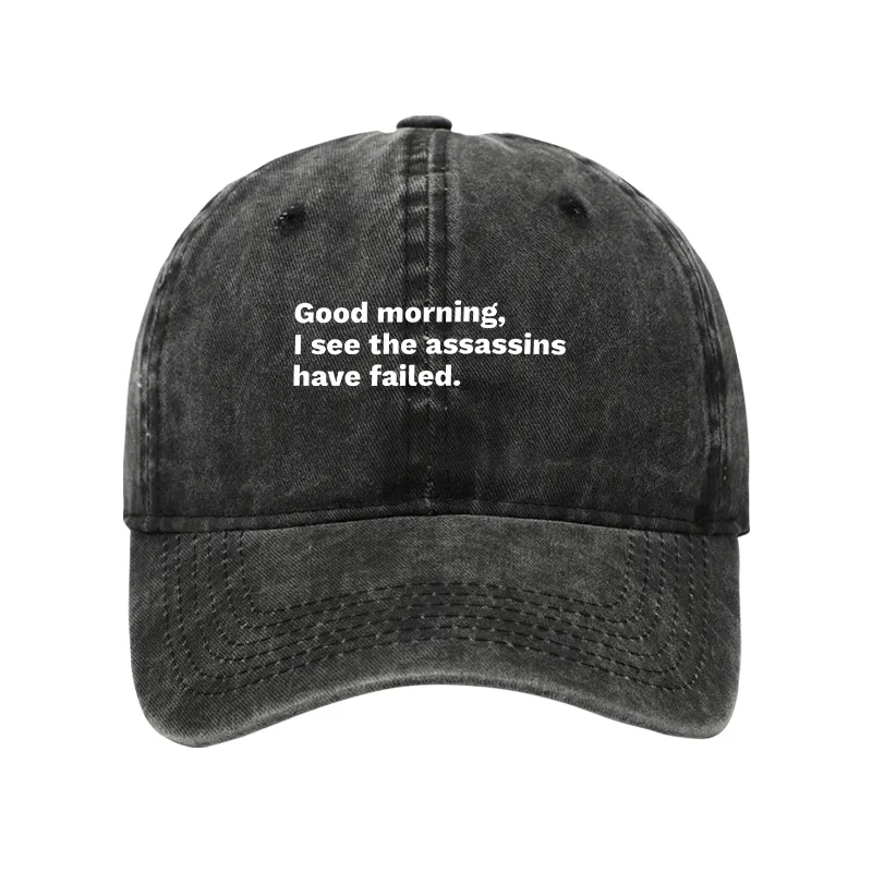 Tokyo-Tiger Assassins Failed Morning Quote Art Washed Cap Sale