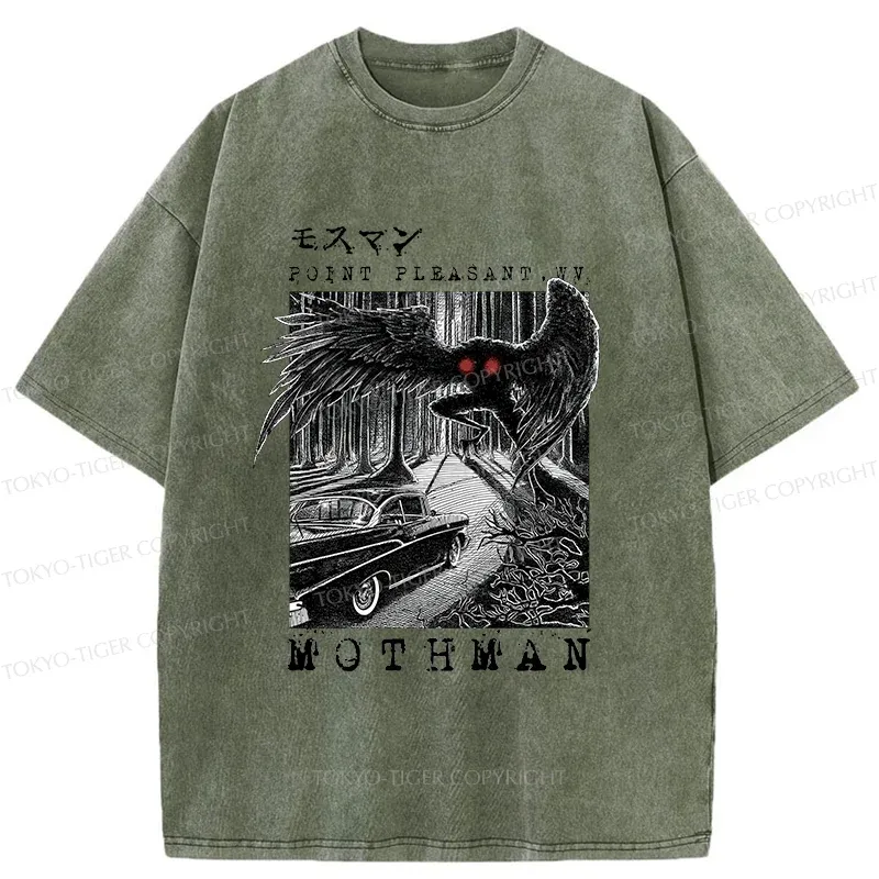 Tokyo-Tiger Terrifying Mothman Washed T-Shirt