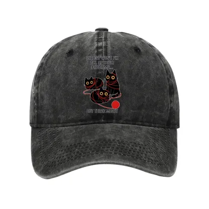 Tokyo-Tiger Three Cats Fix All Problems Washed Cap