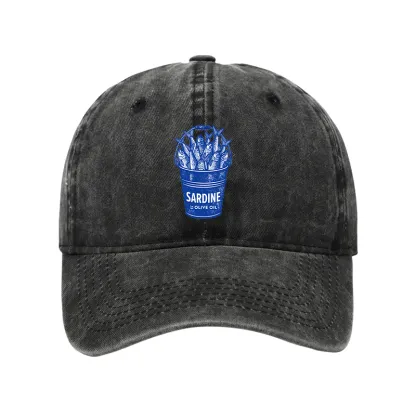 Tokyo-Tiger Vintage Bucket Full Of Fresh Sardines Washed Cap