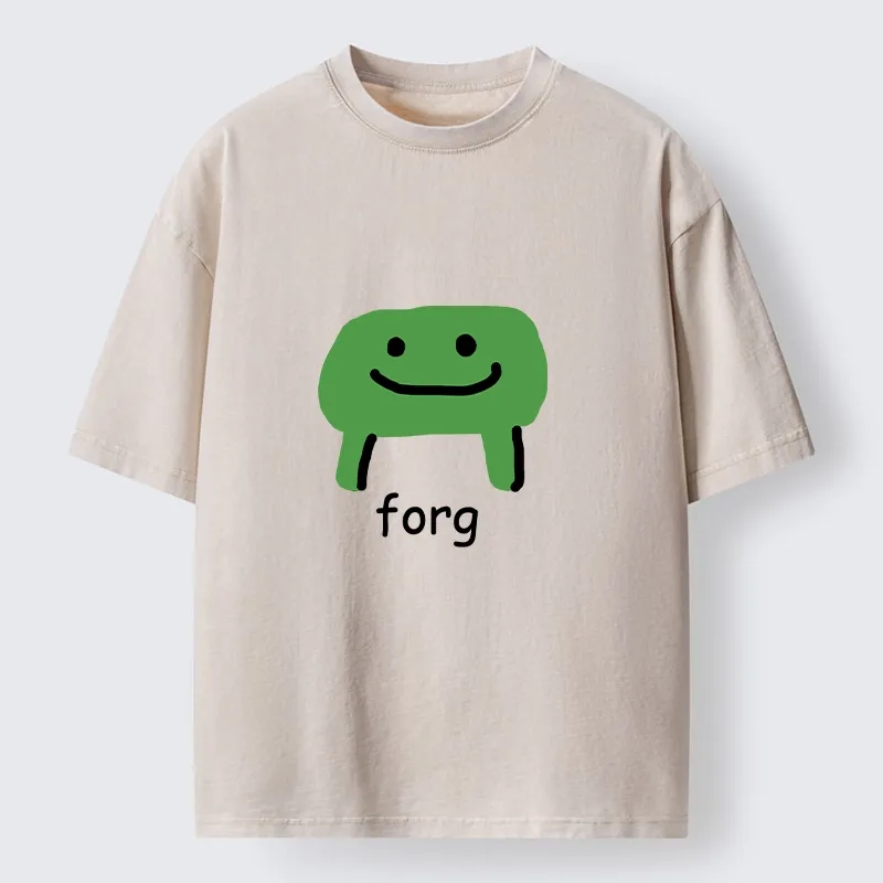 Tokyo-Tiger Smiling Forg Washed T-Shirt Sale