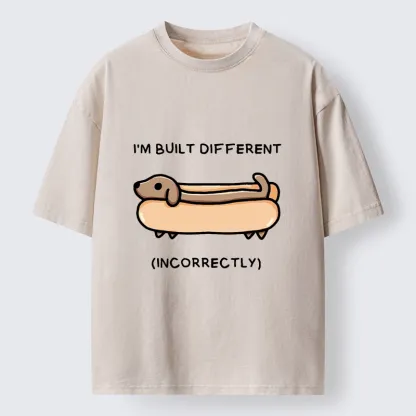 Tokyo-Tiger Built Different Dog Washed T-Shirt