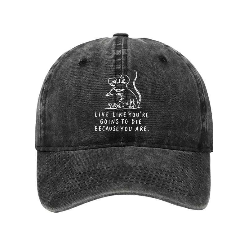 Tokyo-Tiger Funny Meme Sarcastic Rat Life Truth Washed Cap
