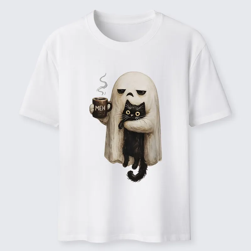 Tokyo-Tiger Ghost Cat Coffee Mood Classic T-Shirt
