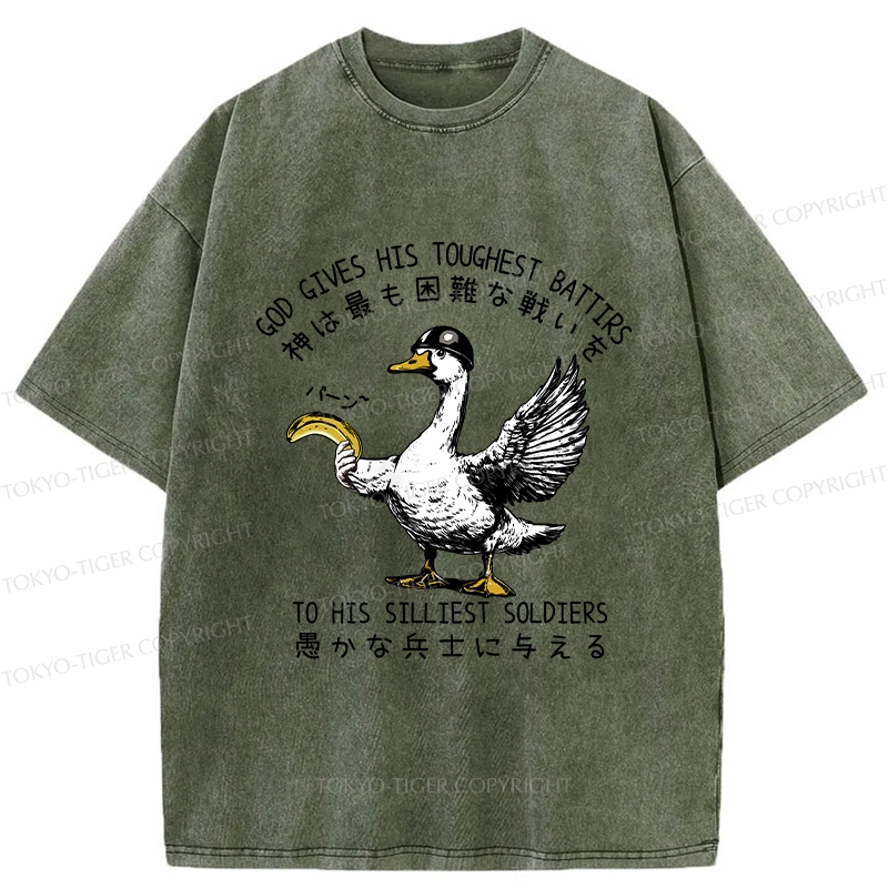 Tokyo-Tiger The Silliest Soldier Washed T-Shirt