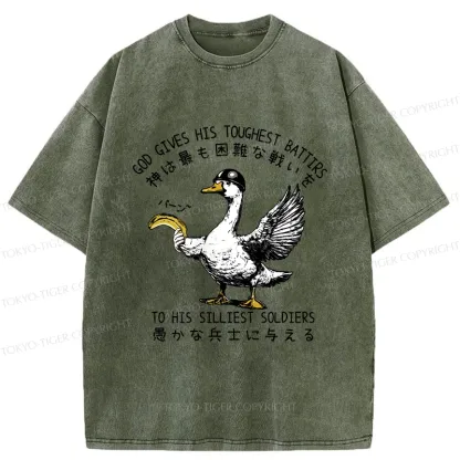 Tokyo-Tiger The Silliest Soldier Washed T-Shirt