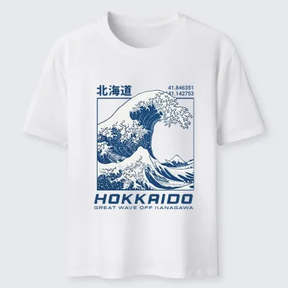 Tokyo-Tiger Hokkaido Wave Art Classic T-Shirt