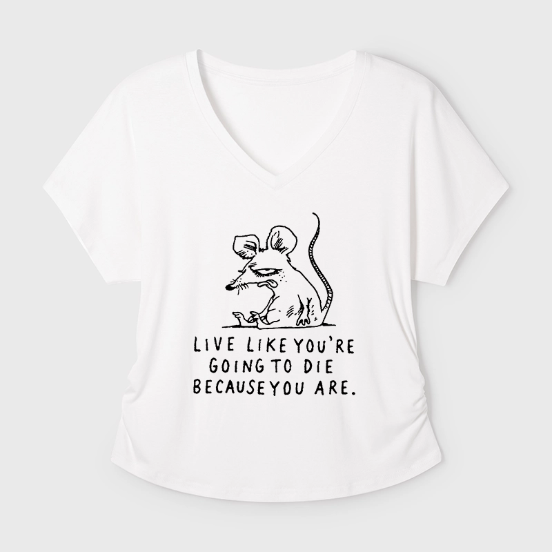 Tokyo-Tiger Funny Meme Sarcastic Rat Life Truth Modal Dolman Sleeve T-Shirt