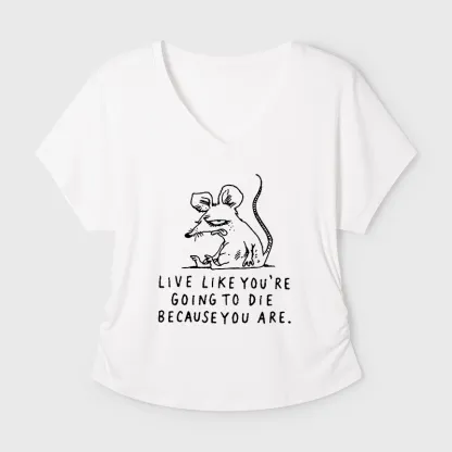 Tokyo-Tiger Funny Meme Sarcastic Rat Life Truth Modal Dolman Sleeve T-Shirt