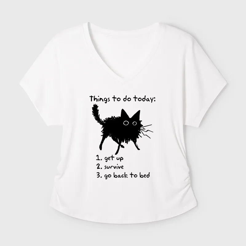 Tokyo-Tiger Lazy Cat Survive Day Funny Meme Modal Dolman Sleeve T-Shirt Sale