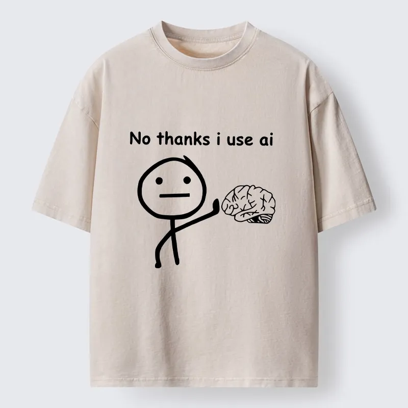Tokyo‑Tiger Meme Skip Brain Use Ai Washed T‑-Shirt