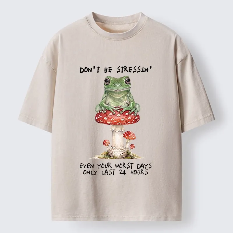 Tokyo‑Tiger Relax Positive Frog Washed T‑-Shirt