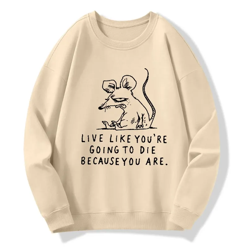 Tokyo-Tiger Funny Meme Sarcastic Rat Life Truth Classic Sweatshirt