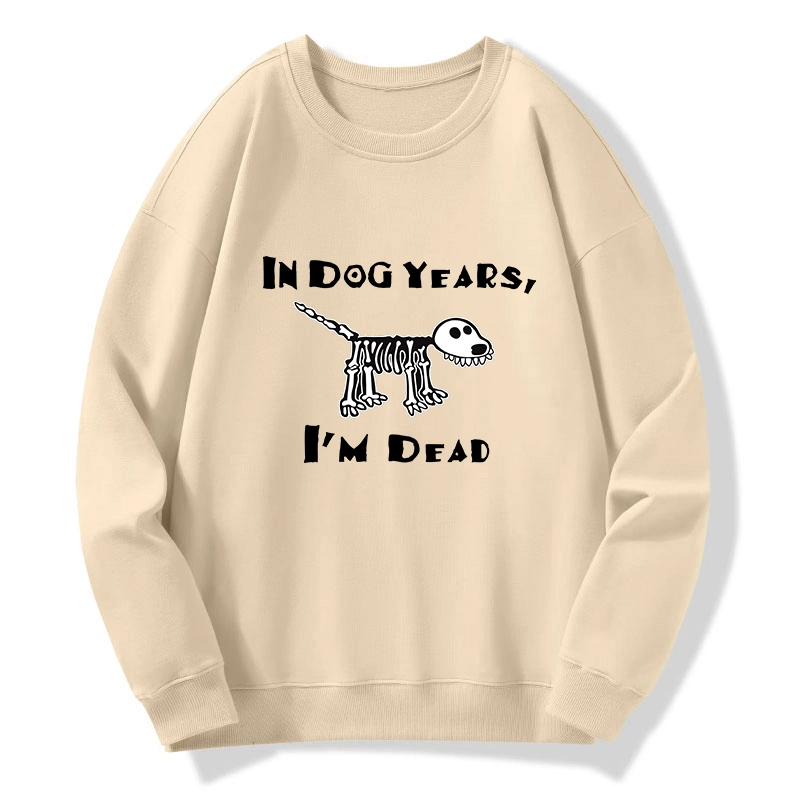 Tokyo-Tiger Funny Meme Old Dog Dead In Dog Years Vibe Classic Sweatshirt