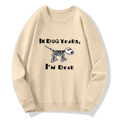 Tokyo-Tiger Funny Meme Old Dog Dead In Dog Years Vibe Classic Sweatshirt