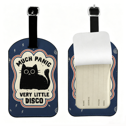 Tokyo-Tiger "Much Panic"Retro Luggage Tag