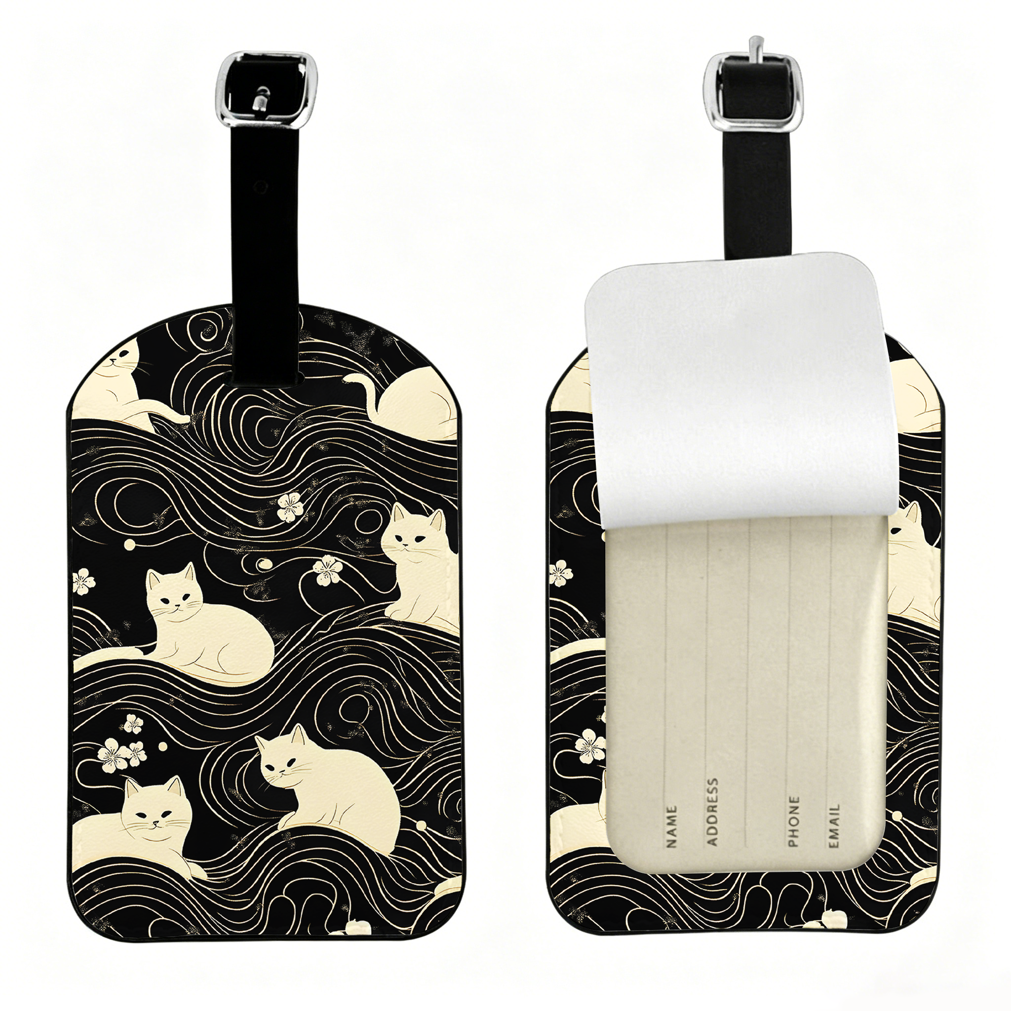 Tokyo-Tiger Mysterious Cat Luggage Tag