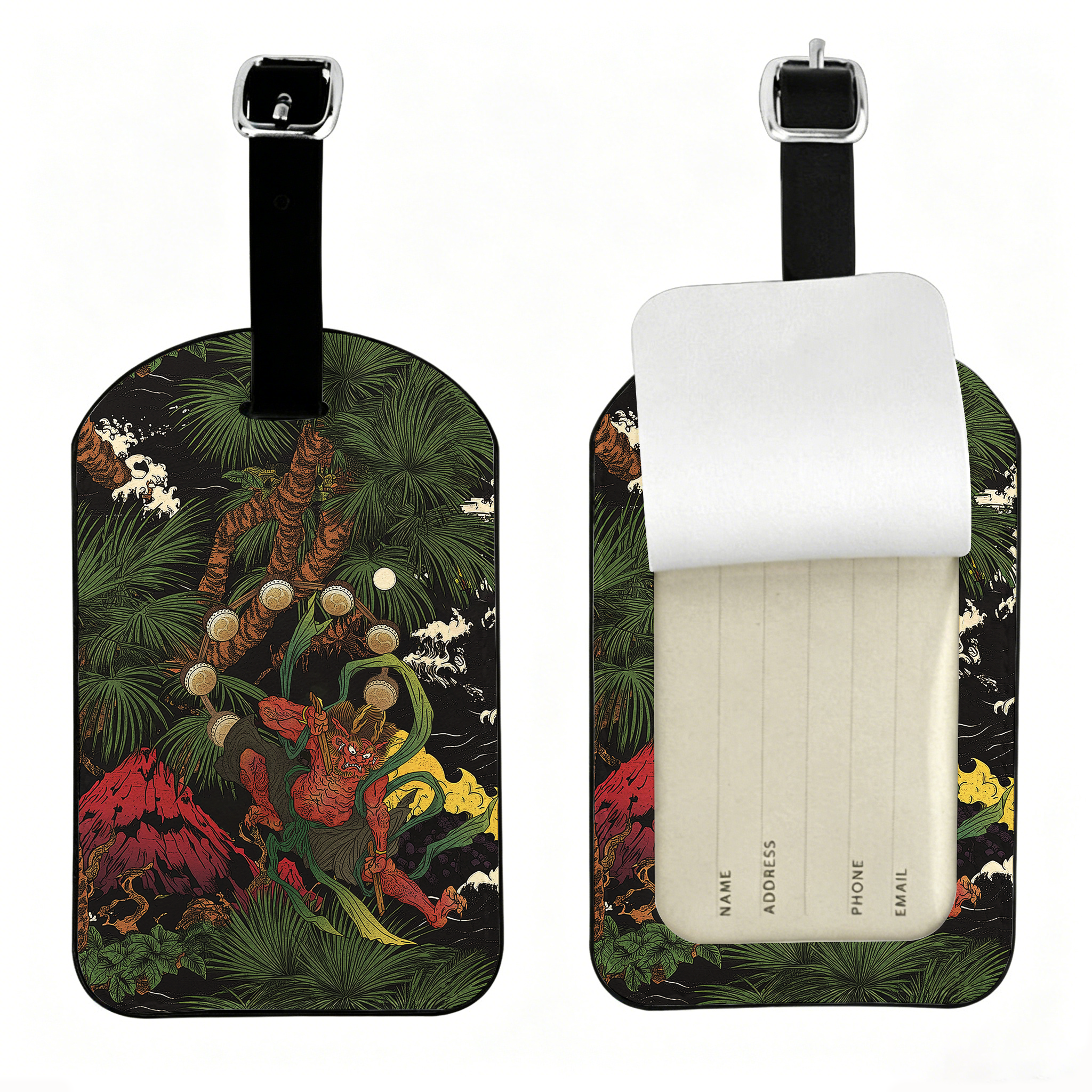 Tokyo-Tiger Japanese Yokai Luggage Tag