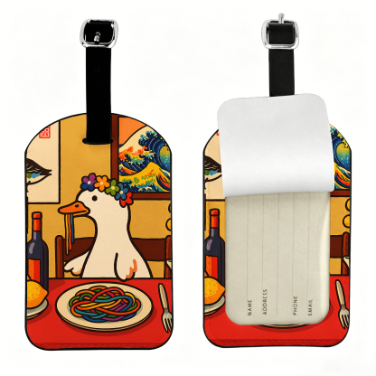 Tokyo-Tiger More Spaghetti Less Upsetti Goose Luggage Tag