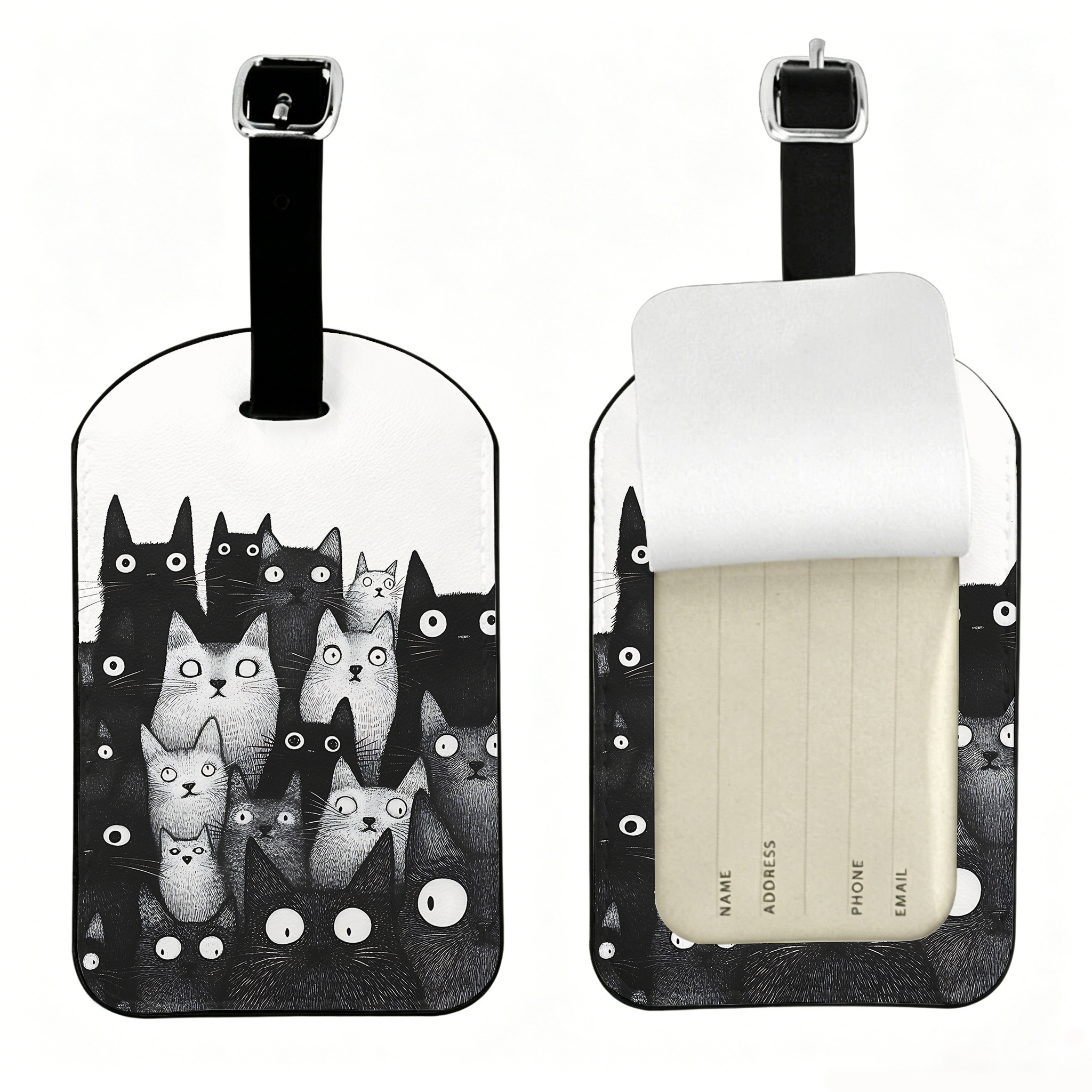 Tokyo-Tiger The Judgmental Stare Of Cats Luggage Tag