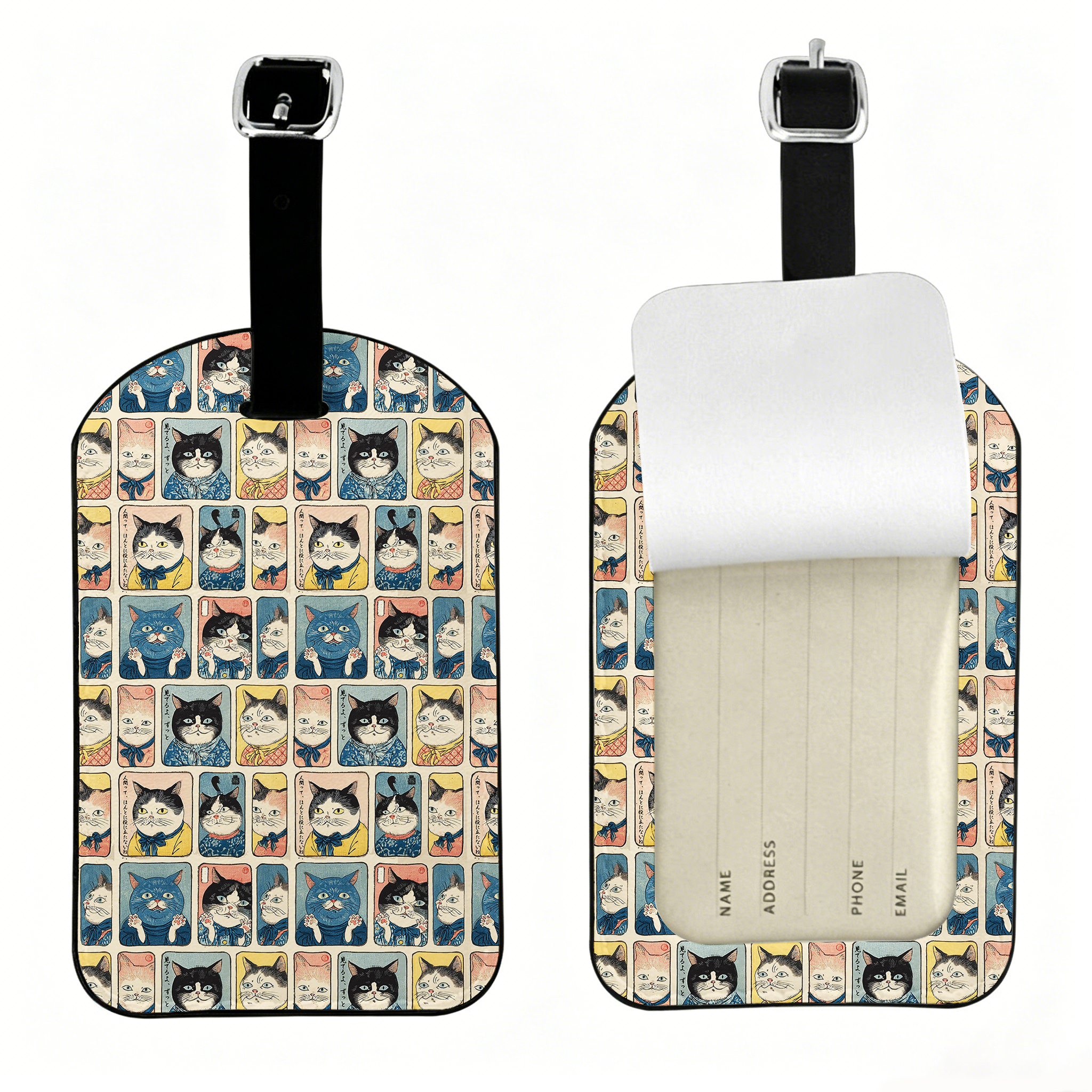 Tokyo-Tiger Many Cats Are Watching You Luggage Tag