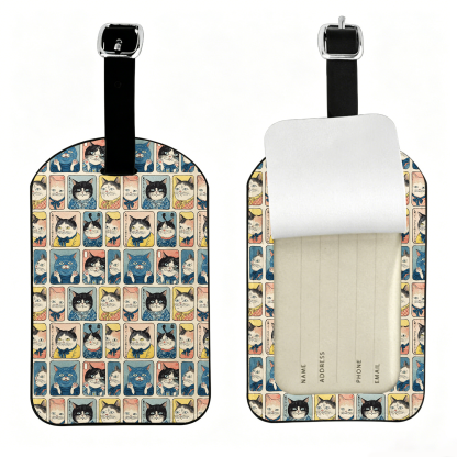 Tokyo-Tiger Many Cats Are Watching You Luggage Tag