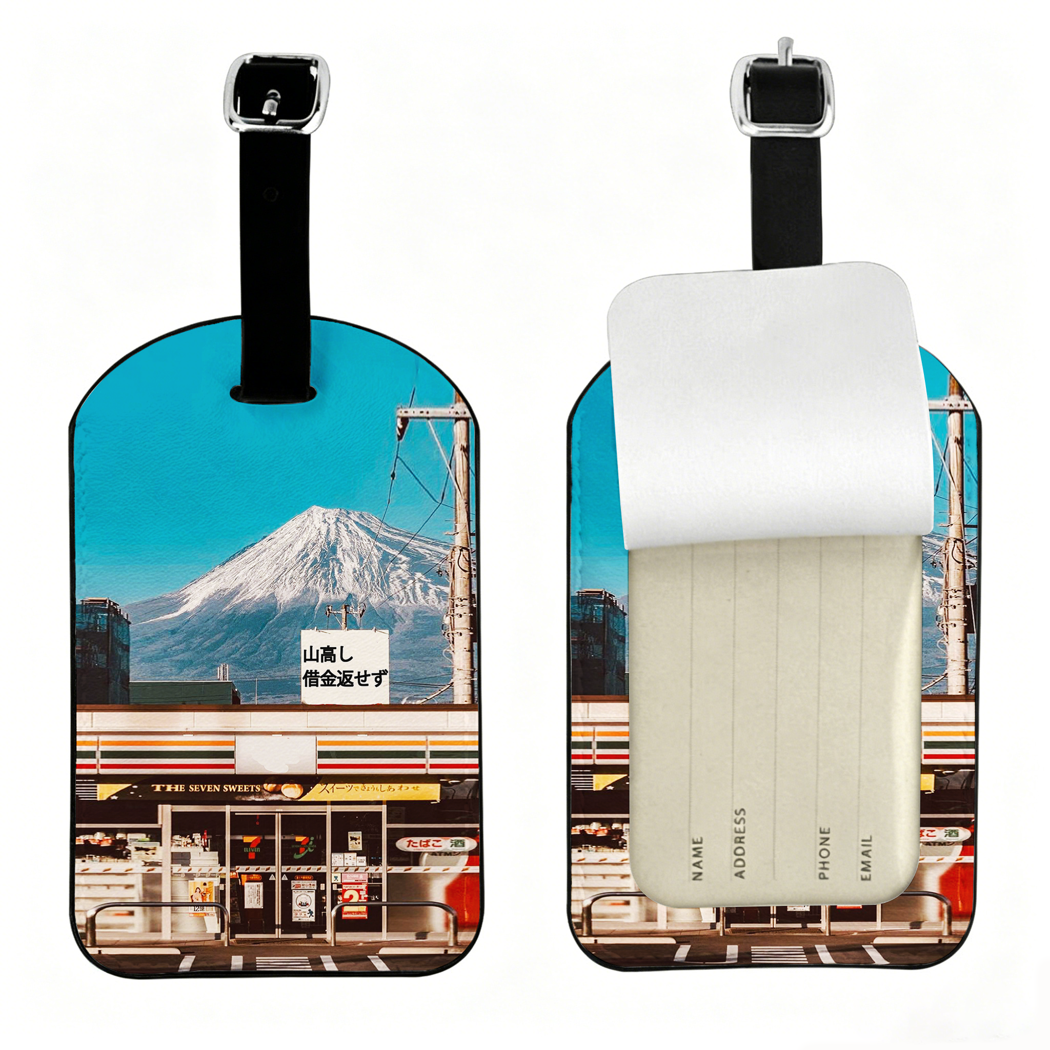 Tokyo-Tiger The Mount Fuji Is High Debts Unpaid Luggage Tag