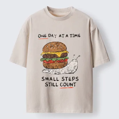 Tokyo‑Tiger Hamburger Snails Meme Washed T-Shirt