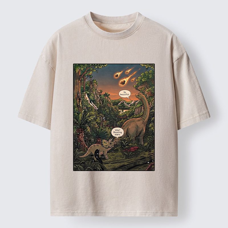 Tokyo‑Tiger Meteor Disaster Funny Washed T-Shirt