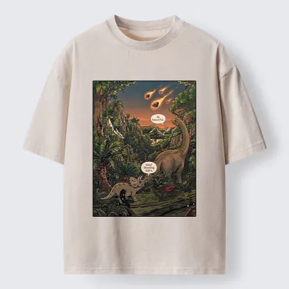 Tokyo‑Tiger Meteor Disaster Funny Washed T-Shirt