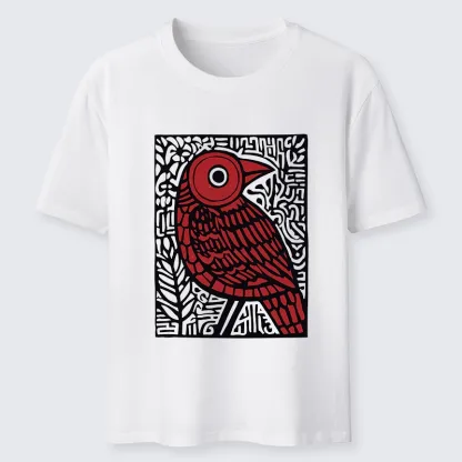 Tokyo-Tiger Retro Woodblock Bird Classic T-Shirt