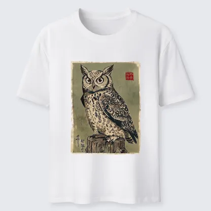 Tokyo-Tiger Wise Forest Owl Classic T-Shirt