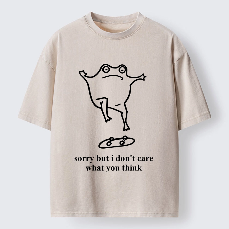 Tokyo-Tiger Skate Frog No Worries Art Washed T-Shirt