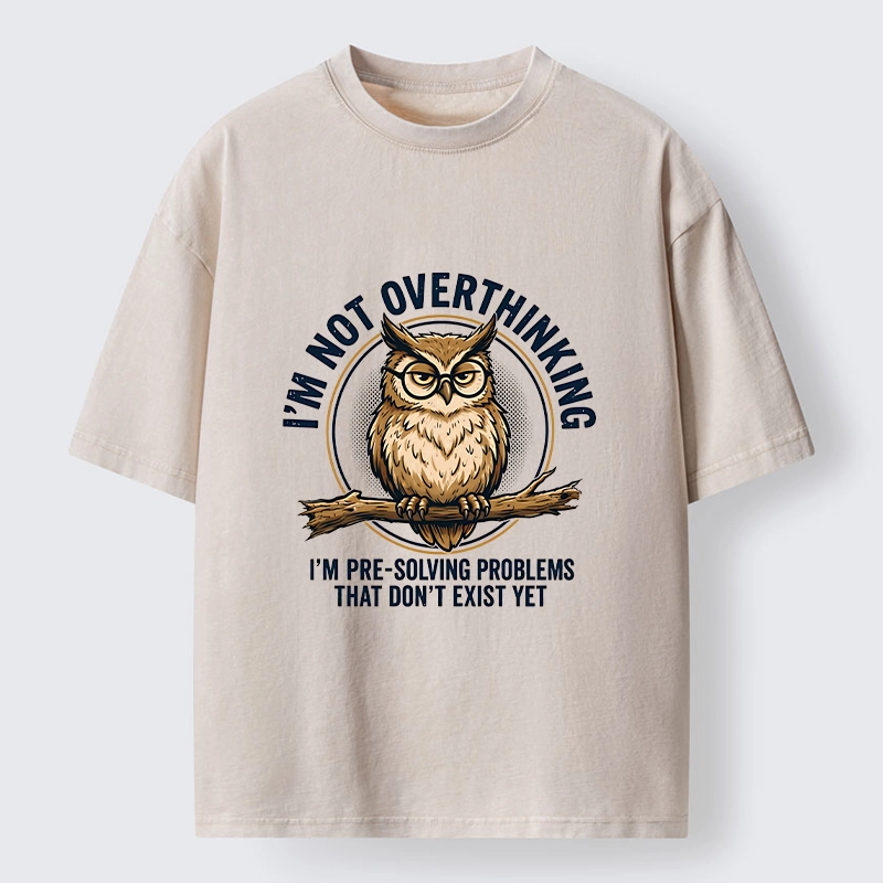 Tokyo-Tiger Overthink Master Owl Washed T-Shirt
