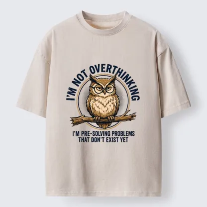 Tokyo-Tiger Overthink Master Owl Washed T-Shirt
