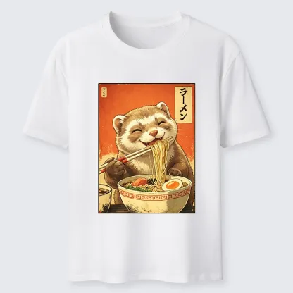 Tokyo-Tiger Otters Eating Delicious Ramen Classic T-Shirt