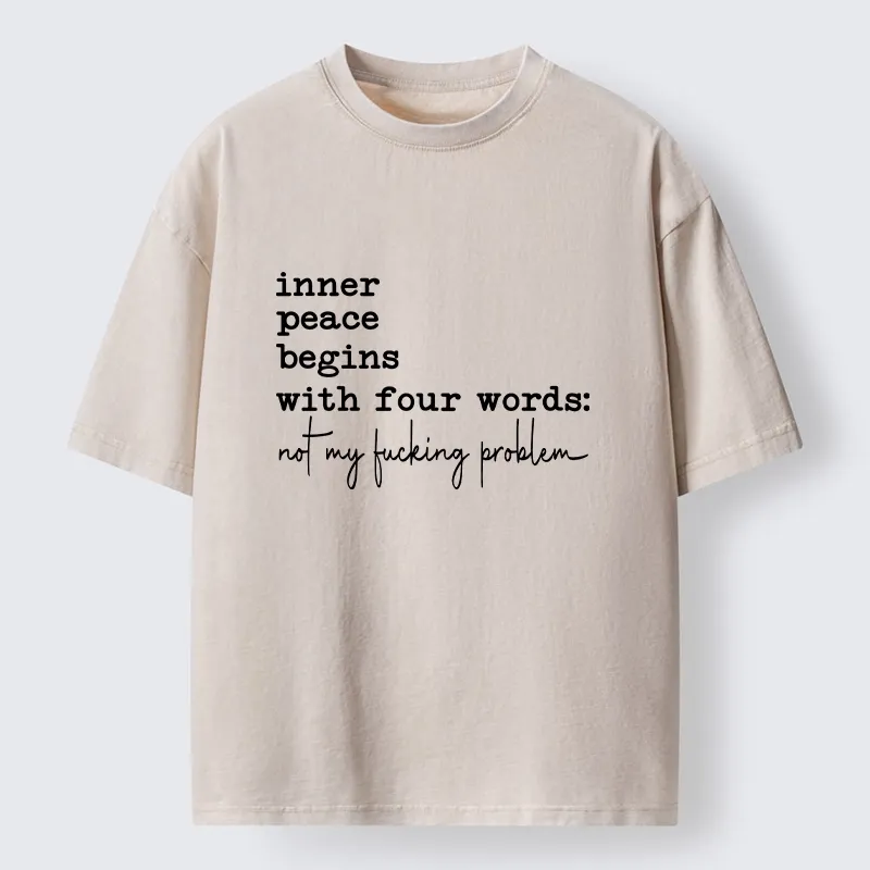 Tokyo‑Tiger Sarcastic Life Vibe Washed T‑Shirt