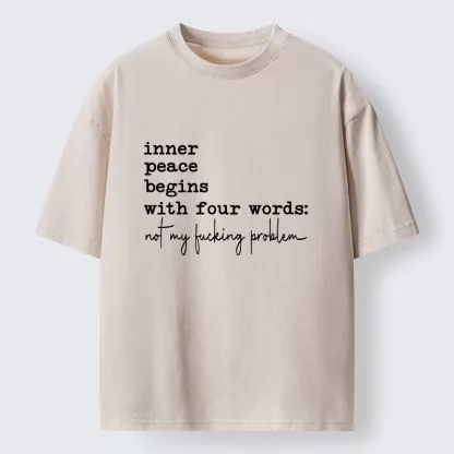 Tokyo‑Tiger Sarcastic Life Vibe Washed T‑Shirt