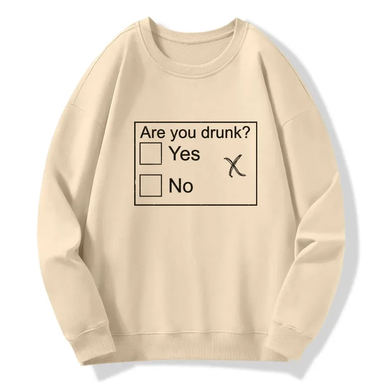 Tokyo-Tiger Confused Drunk Checkbox Graphic Classic Sweatshirt