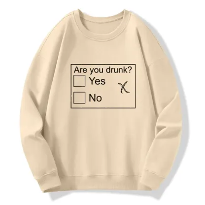 Tokyo-Tiger Confused Drunk Checkbox Graphic Classic Sweatshirt