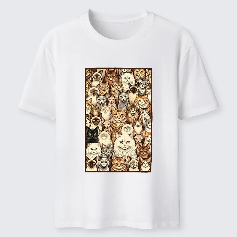 Tokyo-Tiger Many Cat Crew Classic T-Shirt