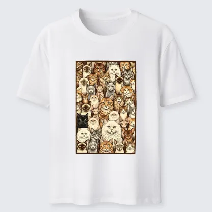 Tokyo-Tiger Many Cat Crew Classic T-Shirt