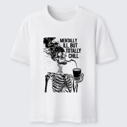 Tokyo-Tiger Funny Skeleton Chill Classic T-Shirt