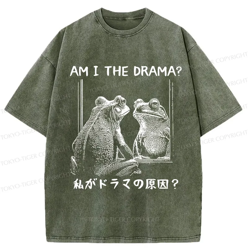 Tokyo-Tiger Am I The Drama Washed T-Shirt