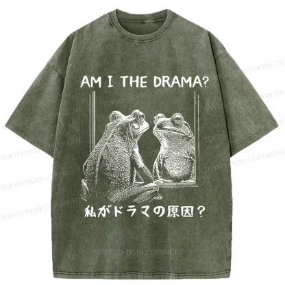 Tokyo-Tiger Am I The Drama Washed T-Shirt