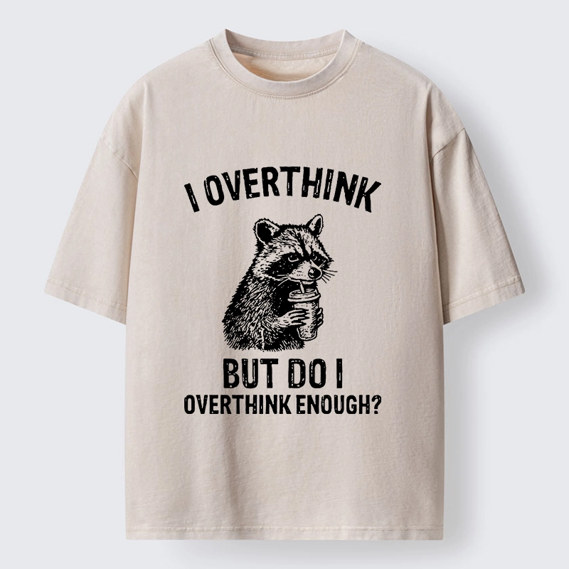 Tokyo-Tiger Constant Overthinking Washed T-Shirt