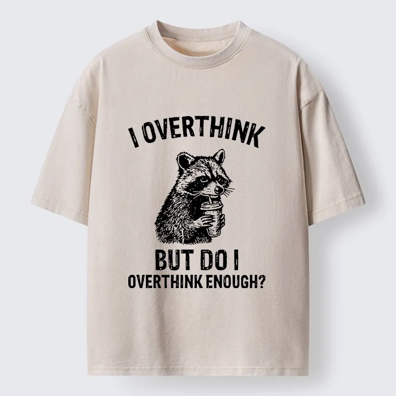 Tokyo-Tiger Constant Overthinking Washed T-Shirt