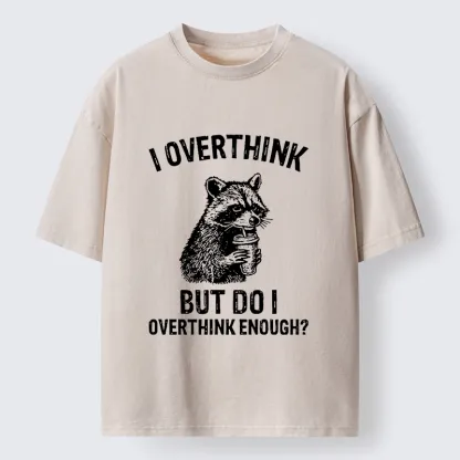 Tokyo-Tiger Constant Overthinking Washed T-Shirt