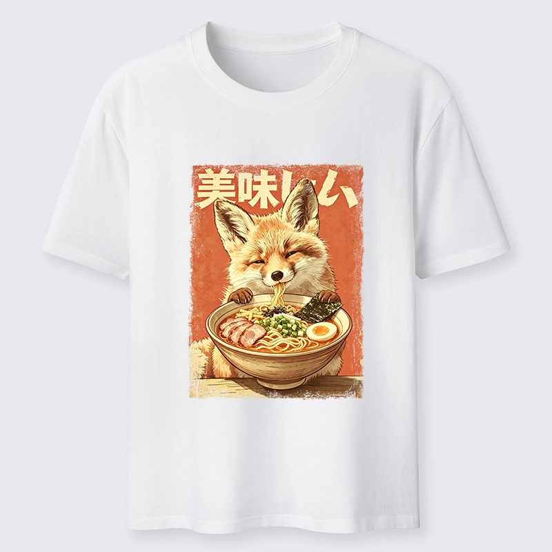 Tokyo-Tiger Ramen Loving Fox Art Classic T-Shirt