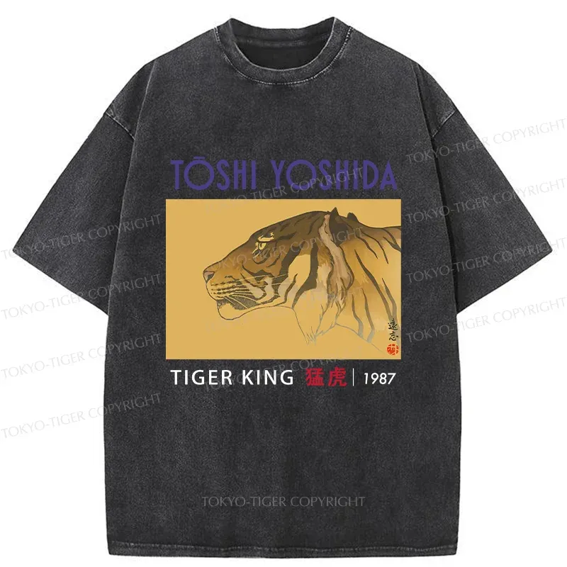 Tokyo-Tiger Vintage Japanese Tiger Washed T-Shirt